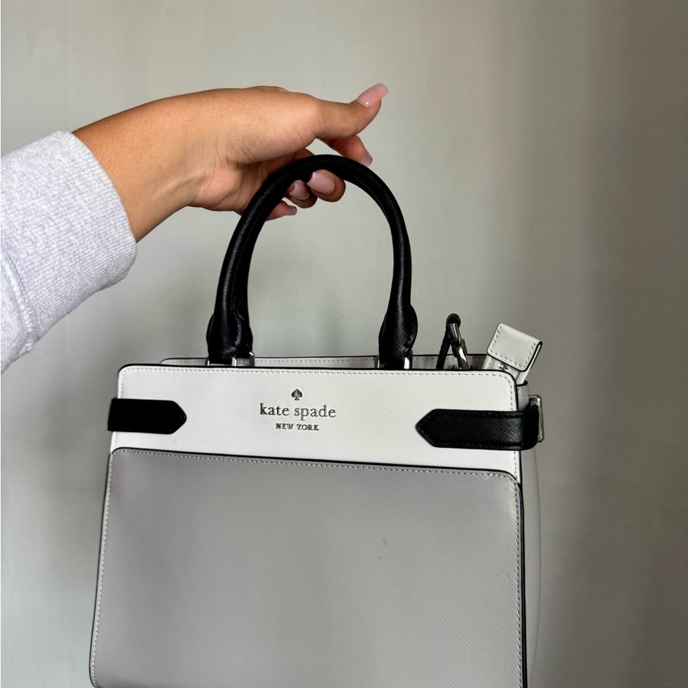 Kate Spade Elegant Black and Gray Satchel